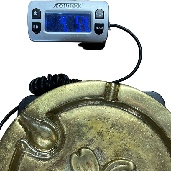 Brass Pipe Holder Ash Tray Virginia Metalcrafters Cigar Cigarette Dogwood 3-74 - Picture 10 of 16